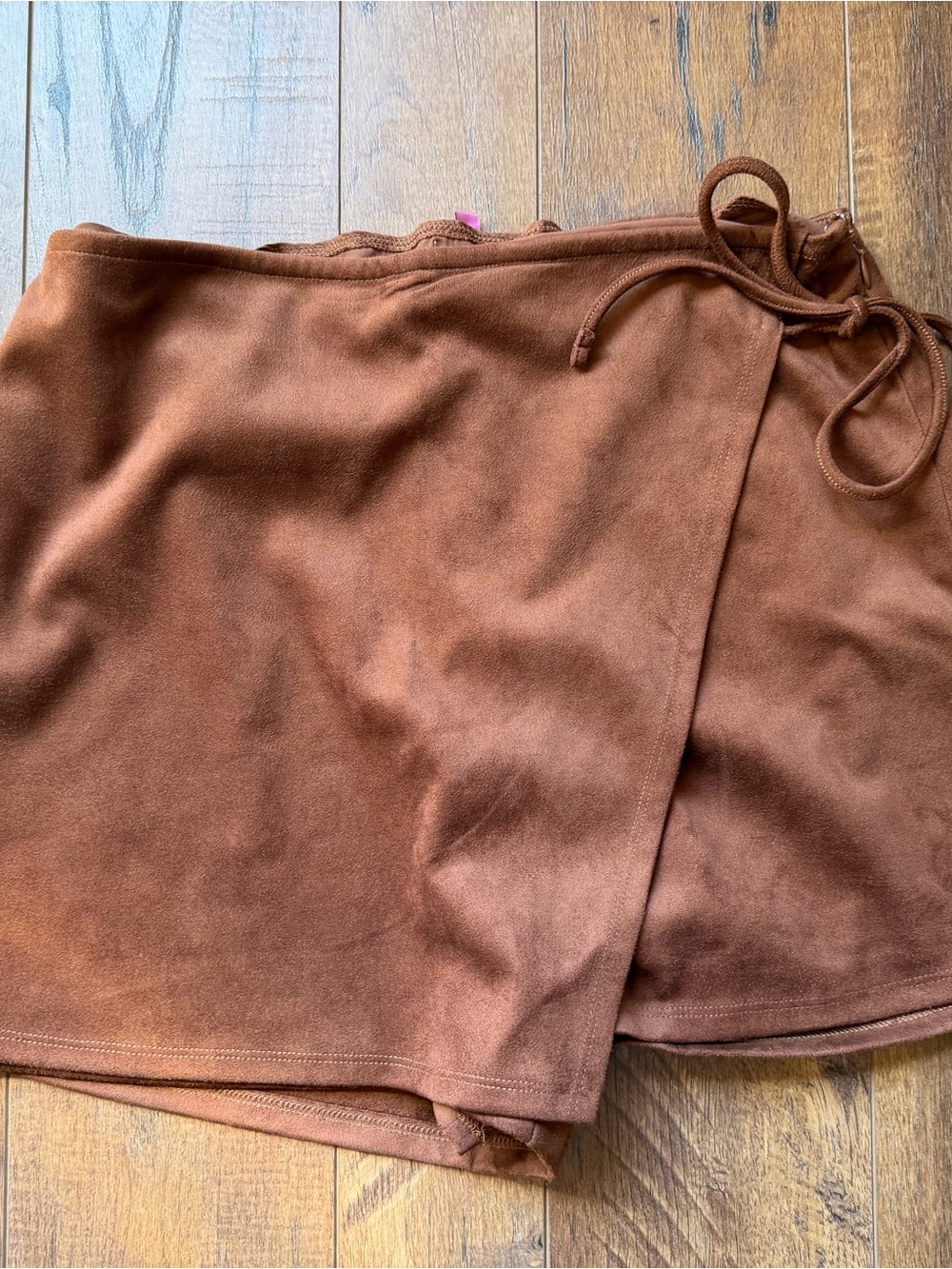 Miami Brown Wrap Skort with Side Tie